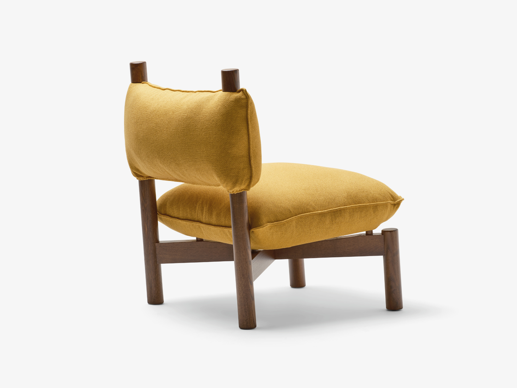 Mattiazzi PAF PAF Lounge เก้าอี้ lounge โครงไม้ ash พร้อม removable upholstery สำหรับพื้นที่นั่งเล่นและพื้นที่ภายในร่วมสมัย