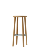 Mattiazzi MC5 SOLO Counter / Bar Stool สตูลไม้ ash หรือ oak สำหรับ counter และ bar seating ออกแบบโดย Nitzan Cohen