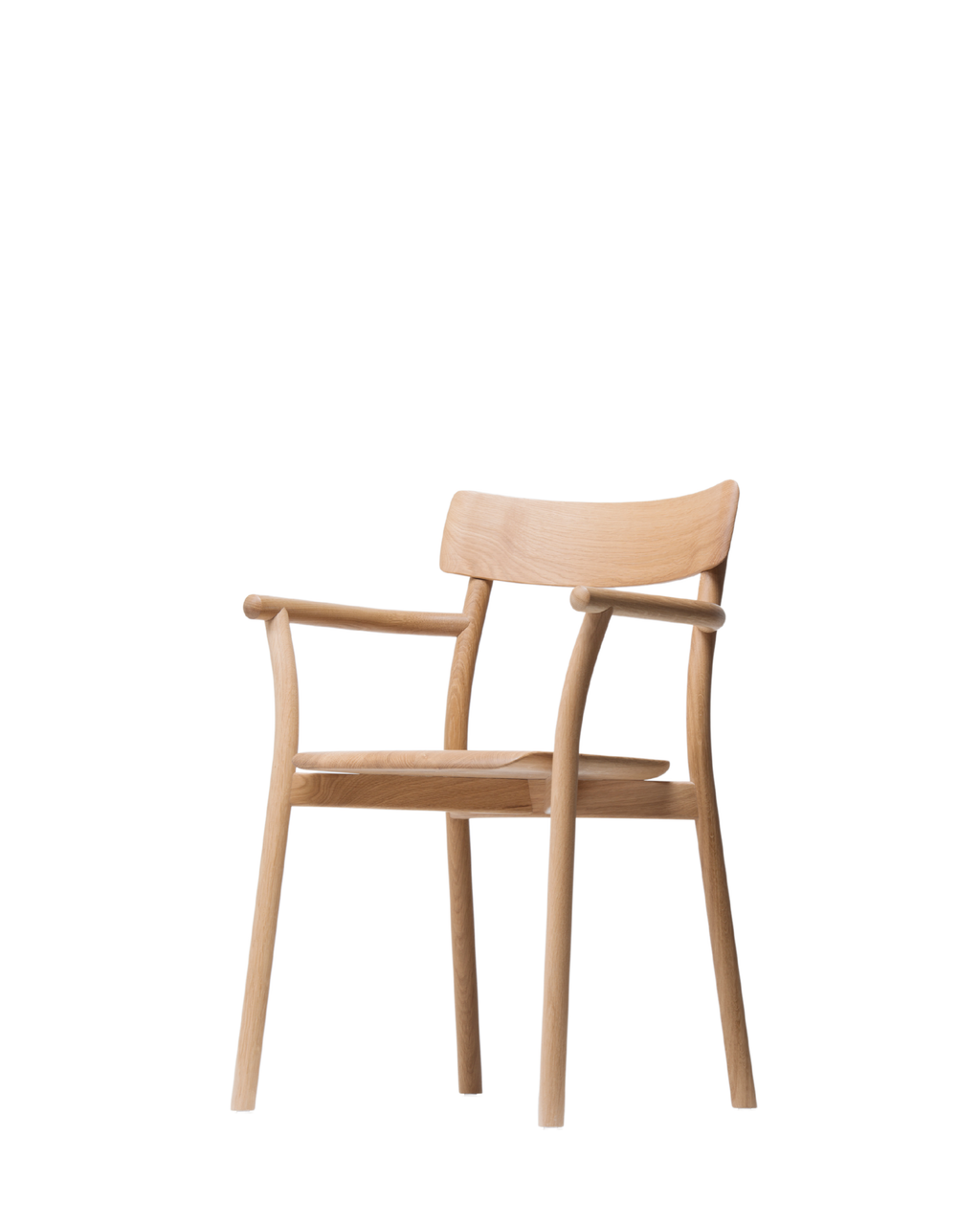 Mattiazzi MC8 CHIARO Armchair เก้าอี้ไม้พร้อม armrests ดีไซน์เรียบง่าย ออกแบบโดย Leon Ransmeier