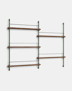 ชั้นวางของจาก MOEBE ดีไซน์เรียบง่ายแบบสแกนดิเนเวีย ปรับเปลี่ยนได้ตามพื้นที่และการใช้งาน ผลิตจากไม้โอ๊กแท้และโครงเหล็กเคลือบสีพาวเดอร์ แบบโมดูลาร์ปรับเพิ่มช่องหรือทำเต็มผนังได้ ใช้ชั้นไม้โอ๊ควีนียร์ FSC นำเข้าโดย Old Pine Trees.