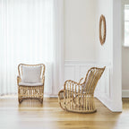 Sika Design Tulip Lounge Chair เก้าอี้พักผ่อนหวาย พร้อมเบาะผ้า