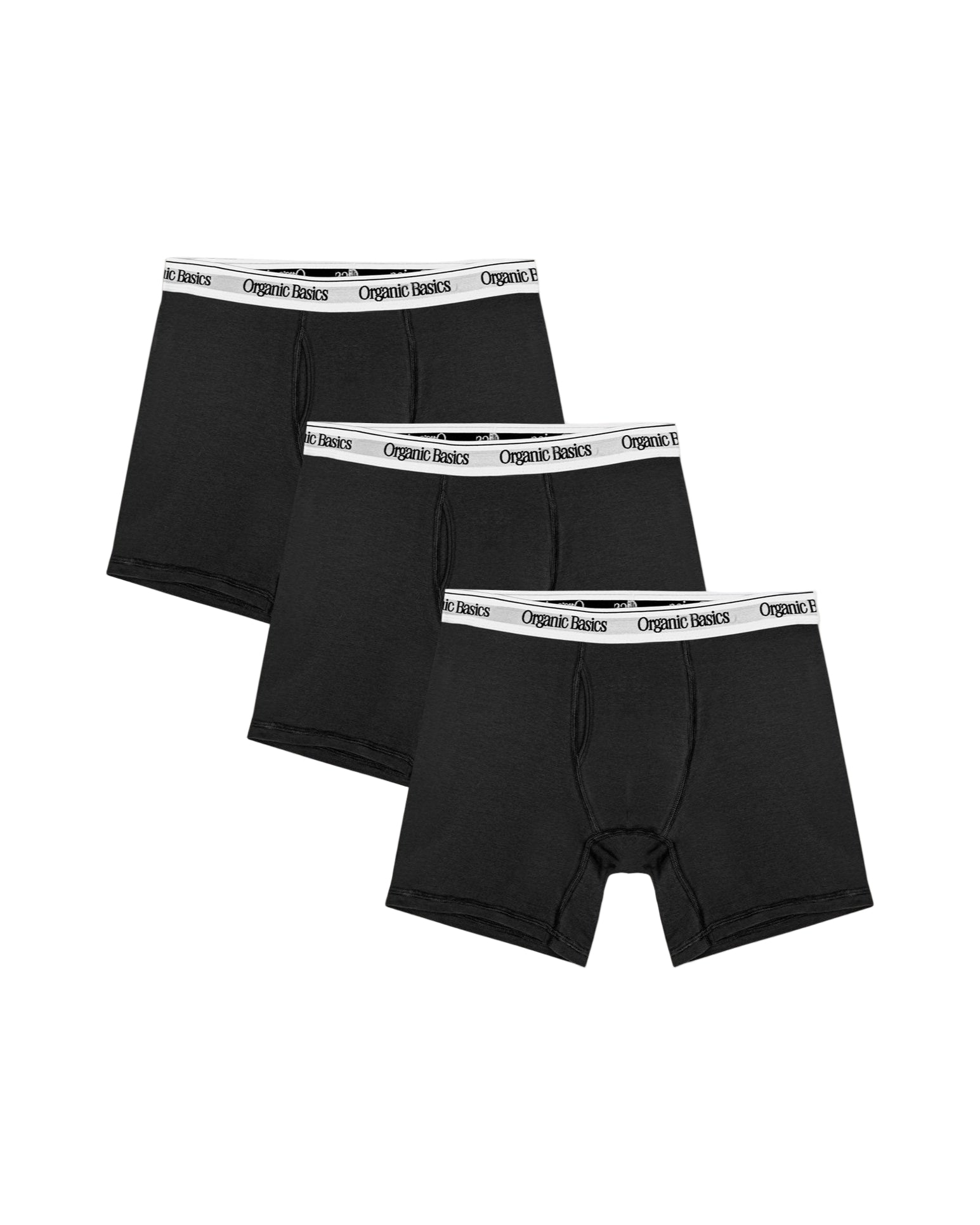 กางเกงบ็อกเซอร์บรีฟ 3 ชิ้น สีดำ Organic Basics ผ้าฝ้ายออร์แกนิก จำหน่ายโดย Old Pine Trees
