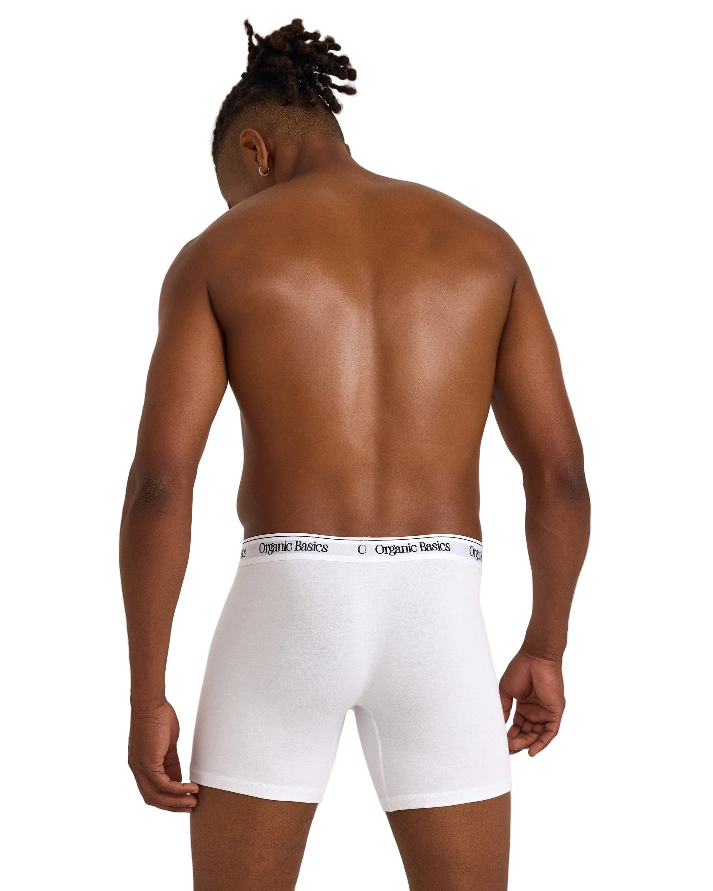 กางเกงบ็อกเซอร์บรีฟ 3 ชิ้น สีขาว Organic Basics ผ้าฝ้ายออร์แกนิก จำหน่ายโดย Old Pine Trees