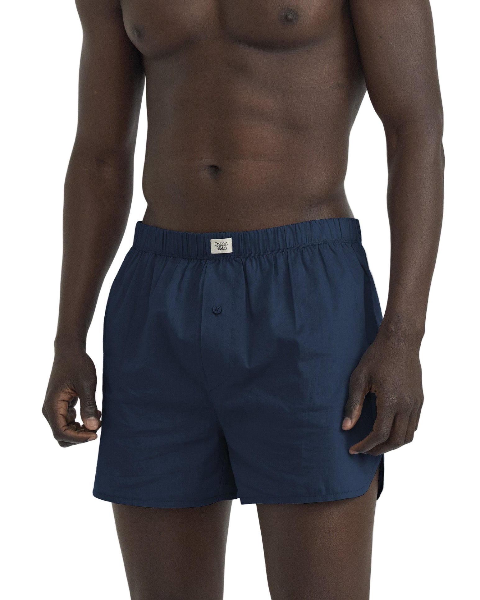 ชุดบ็อกเซอร์ 2 ชิ้น เนื้อผ้านุ่ม โปร่งสบาย ระบายอากาศได้ดี ดีไซน์ทรงคลาสสิกที่รีดีไซน์ใหม่พร้อมโลโก้ Organic Basics โดดเด่น ผลิตจากผ้าฝ้ายออร์แกนิก 95% ผสมอีลาสเทนเพื่อความทนทาน ยืดหยุ่น และใส่สบาย