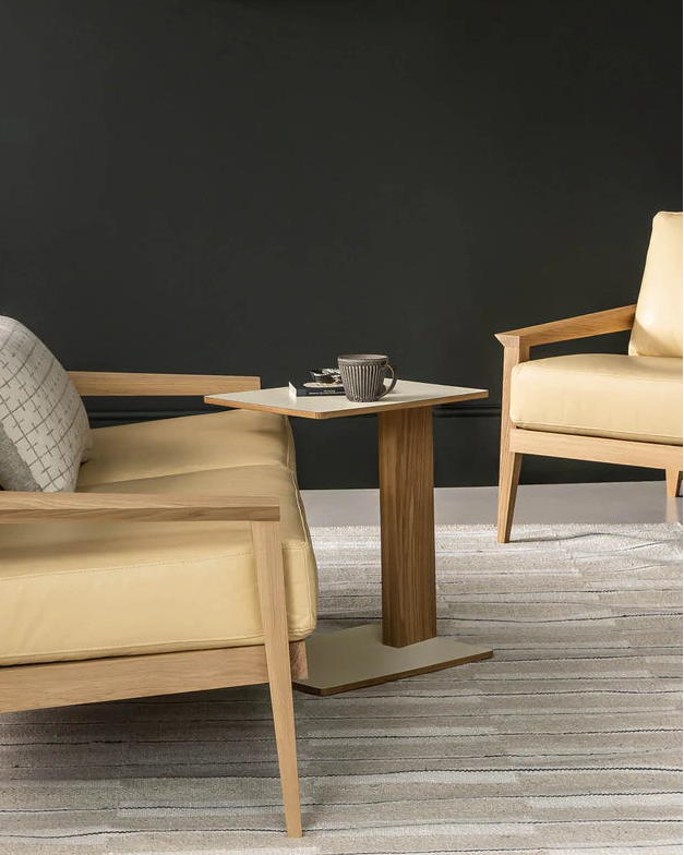 Overhang Rectangular Table โต๊ะข้างดีไซน์มินิมอลโครงสร้าง cantilever จาก Case Furniture ออกแบบโดย Terence Woodgate 