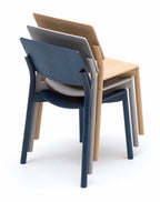 Karimoku New Standard Panorama Chair เก้าอี้ไม้โอ๊คที่นั่งไม้อัดดัดโค้ง ออกแบบโดย Geckeler Michels