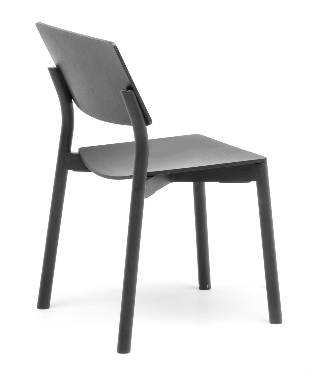 Karimoku New Standard Panorama Chair เก้าอี้ไม้โอ๊คที่นั่งไม้อัดดัดโค้ง ออกแบบโดย Geckeler Michels