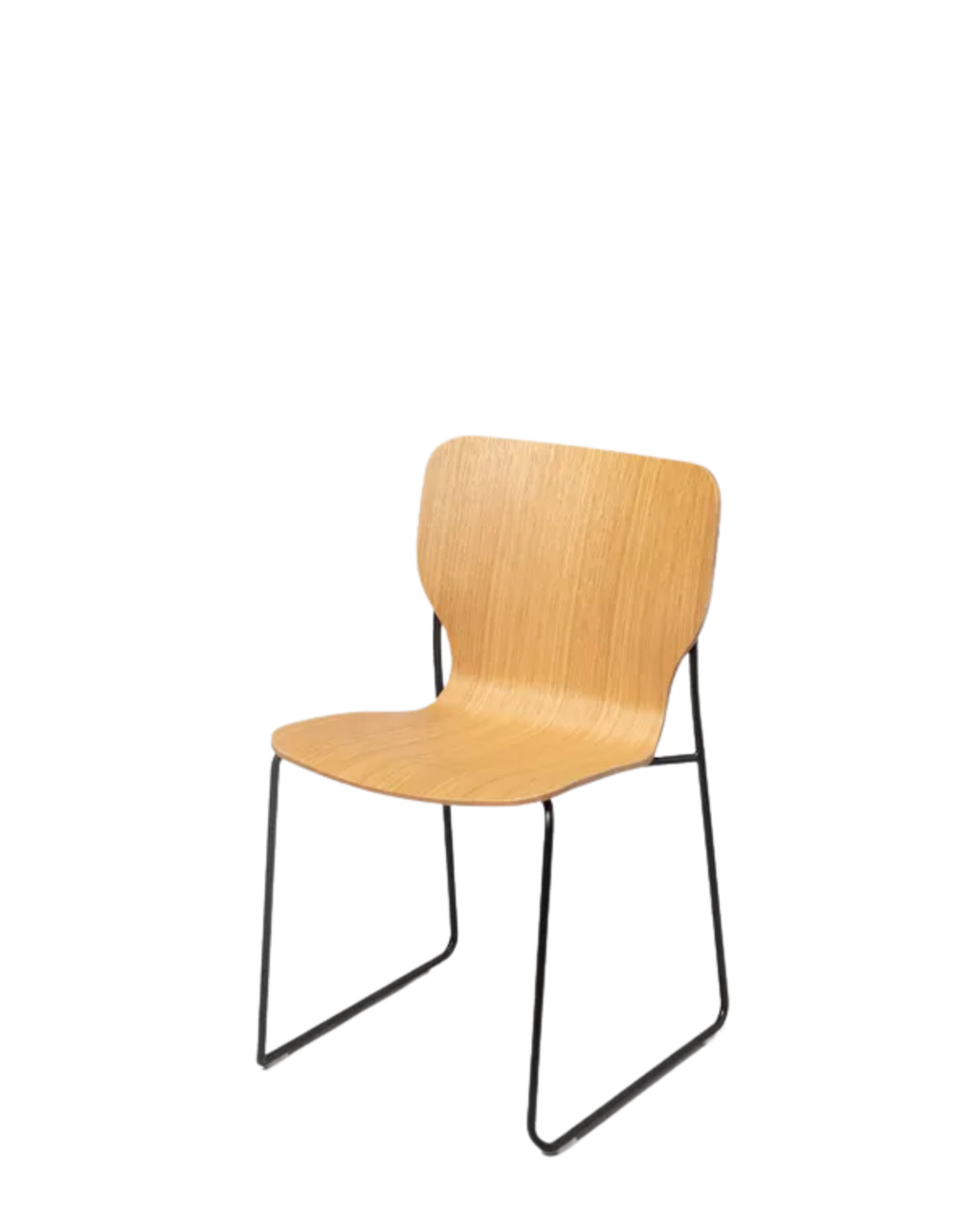 Very Good & Proper Pino Super Stacker เก้าอี้โครงเหล็ก ที่นั่ง plywood ซ้อนเก็บได้จำนวนมาก ออกแบบโดย John Tree