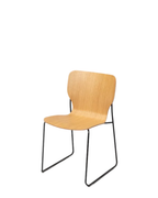Very Good & Proper Pino Super Stacker เก้าอี้โครงเหล็ก ที่นั่ง plywood ซ้อนเก็บได้จำนวนมาก ออกแบบโดย John Tree