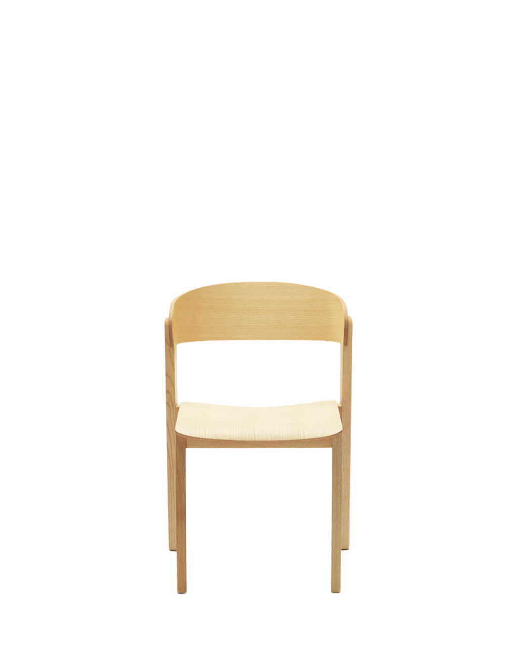 Pur Dining Chair เก้าอี้ไม้ stackable จาก ash หรือ beech และ plywood พร้อมพนักพิงโค้ง ออกแบบโดย Note Design Studio