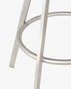 Quad-Space Stool สตูลหมุนดีไซน์มินิมอลโครงสแตนเลสสตีล ออกแบบโดย Terence Woodgate