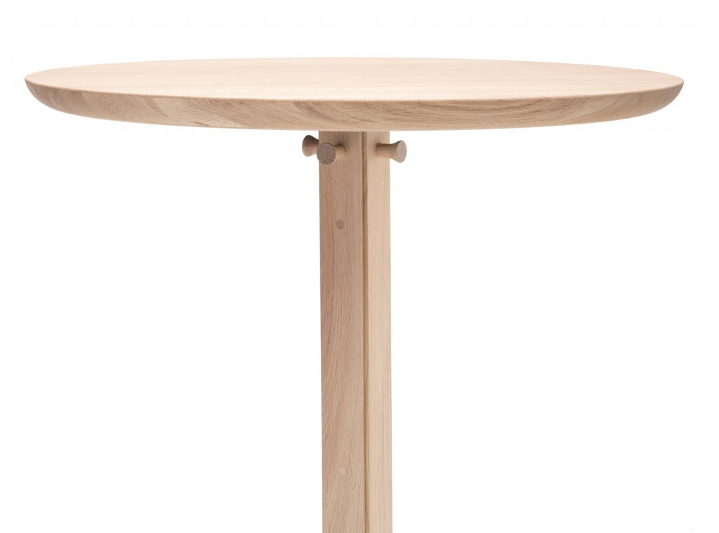 Karimoku New Standard Scout Bistro Bar Table โต๊ะบาร์ไม้โอ๊คขากลางดีไซน์มินิมอล ออกแบบโดย Christian Haas