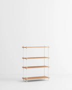 ชั้นวางของ ชั้นเก็บของ ชั้นวางตกแต่งบ้าน ชั้นจัดแสดงของสะสม ชั้นจัดระเบียบ และชั้นโชว์ของจาก MOEBE ดีไซน์เรียบง่ายแบบสแกนดิเนเวีย ปรับเปลี่ยนได้ตามพื้นที่และการใช้งาน ผลิตจากไม้โอ๊กแท้และเหล็กเคลือบสีพาวเดอร์ สะท้อนแนวคิดของ Old Pine Trees เรื่องความงามที่ใช้งานได้จริงและอยู่กับเราได้นาน