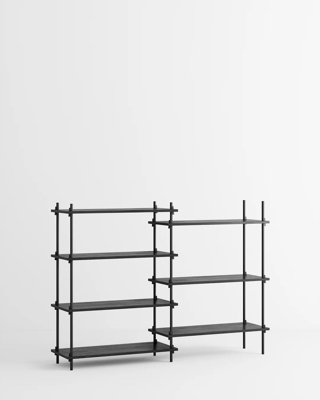 ชั้นวางของ ชั้นเก็บของ ชั้นวางตกแต่งบ้าน ชั้นจัดแสดงของสะสม ชั้นจัดระเบียบ และชั้นโชว์ของจาก MOEBE ดีไซน์เรียบง่ายแบบสแกนดิเนเวีย ปรับเปลี่ยนได้ตามพื้นที่และการใช้งาน ผลิตจากไม้โอ๊กแท้และเหล็กเคลือบสีพาวเดอร์ สะท้อนแนวคิดของ Old Pine Trees เรื่องความงามที่ใช้งานได้จริงและอยู่กับเราได้นาน