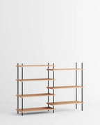 ชั้นวางของ ชั้นเก็บของ ชั้นวางตกแต่งบ้าน ชั้นจัดแสดงของสะสม ชั้นจัดระเบียบ และชั้นโชว์ของจาก MOEBE ดีไซน์เรียบง่ายแบบสแกนดิเนเวีย ปรับเปลี่ยนได้ตามพื้นที่และการใช้งาน ผลิตจากไม้โอ๊กแท้และเหล็กเคลือบสีพาวเดอร์ สะท้อนแนวคิดของ Old Pine Trees เรื่องความงามที่ใช้งานได้จริงและอยู่กับเราได้นาน