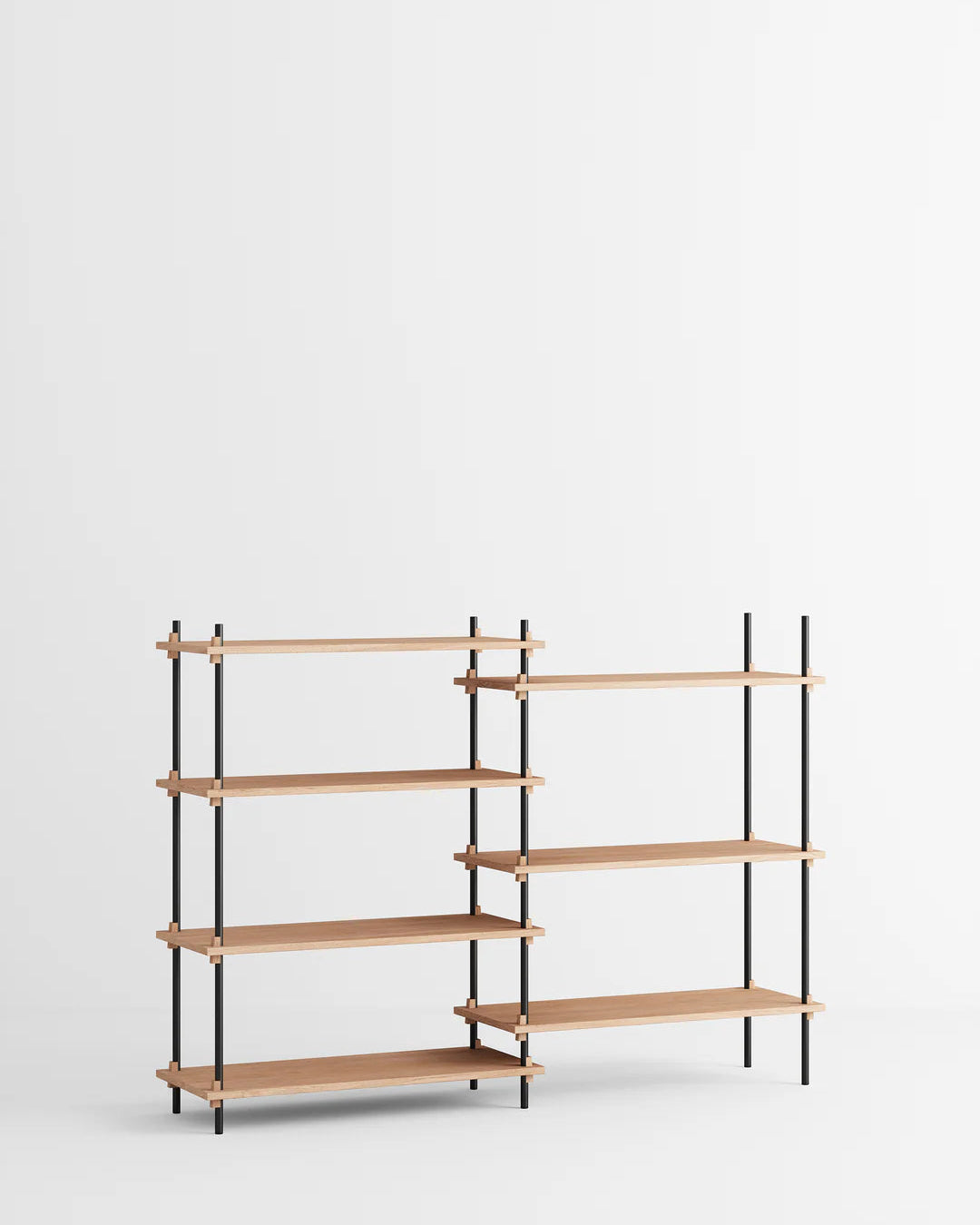 ชั้นวางของ ชั้นเก็บของ ชั้นวางตกแต่งบ้าน ชั้นจัดแสดงของสะสม ชั้นจัดระเบียบ และชั้นโชว์ของจาก MOEBE ดีไซน์เรียบง่ายแบบสแกนดิเนเวีย ปรับเปลี่ยนได้ตามพื้นที่และการใช้งาน ผลิตจากไม้โอ๊กแท้และเหล็กเคลือบสีพาวเดอร์ สะท้อนแนวคิดของ Old Pine Trees เรื่องความงามที่ใช้งานได้จริงและอยู่กับเราได้นาน