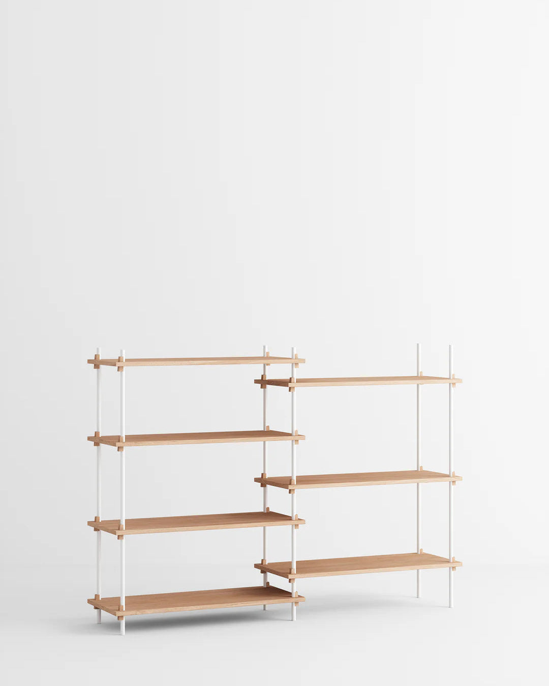 ชั้นวางของ ชั้นเก็บของ ชั้นวางตกแต่งบ้าน ชั้นจัดแสดงของสะสม ชั้นจัดระเบียบ และชั้นโชว์ของจาก MOEBE ดีไซน์เรียบง่ายแบบสแกนดิเนเวีย ปรับเปลี่ยนได้ตามพื้นที่และการใช้งาน ผลิตจากไม้โอ๊กแท้และเหล็กเคลือบสีพาวเดอร์ สะท้อนแนวคิดของ Old Pine Trees เรื่องความงามที่ใช้งานได้จริงและอยู่กับเราได้นาน