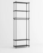 ราวแขวนผ้า MOEBE แบบโมดูลาร์ ทำจากไม้โอ๊กสไตล์สแกนดิเนเวียน นำเข้าโดย Old Pine Trees ปรับแต่งได้ไม่สิ้นสุด เพิ่มชิ้นส่วนหรือปรับรูปแบบได้ตามต้องการ โครงสร้างแบบคอมโพเนนต์ แข็งแรง ใช้งานได้นาน เหมาะสำหรับการจัดเก็บเสื้อผ้าและตกแต่งบ้านในสไตล์สแกนดิเนเวียนอย่างเป็นระเบียบ