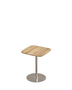 Solas Cafe Table โต๊ะคาเฟ่กลางแจ้งหน้าไม้สักฐานสแตนเลส ออกแบบโดย Matthew Hilton