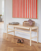 ม้านั่ง Soft Bench จาก TAKT ออกแบบโดย Thomas Bentzen เพื่อสะท้อนความเรียบง่ายแบบ สแกนดิเนเวีย ที่ผสานความงามและการใช้งานได้อย่างลงตัว ผลิตจากไม้แอชแท้ผ่านการรับรอง FSC® ด้วยเทคนิคไม้อัดดัดโค้งที่เผยให้เห็นงานฝีมือทุกส่วนอย่างซื่อสัตย์ ออกแบบตามแนวคิด Perpetual Sustainable Design ให้ประกอบง่าย ซ่อมได้ทุกชิ้นส่วน และจัดส่งแบบ Flat-pack เพื่อความยั่งยืน เรียบ อบอุ่น และซื่อสัตย์ในแบบ TAKT จัดจำหน่ายโดย Old Pine Trees