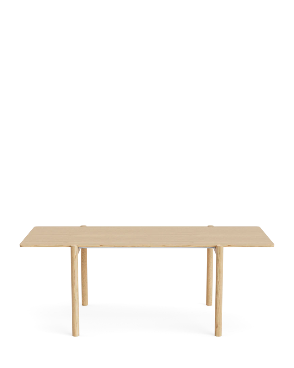 MAKE nordic THY Rectangular Dining Table โต๊ะรับประทานอาหารหน้าโต๊ะลิโนเลียมโครงไม้โอ๊คดีไซน์สแกนดิเนเวียน ออกแบบโดย Esben Pilgaard Jørgensen
