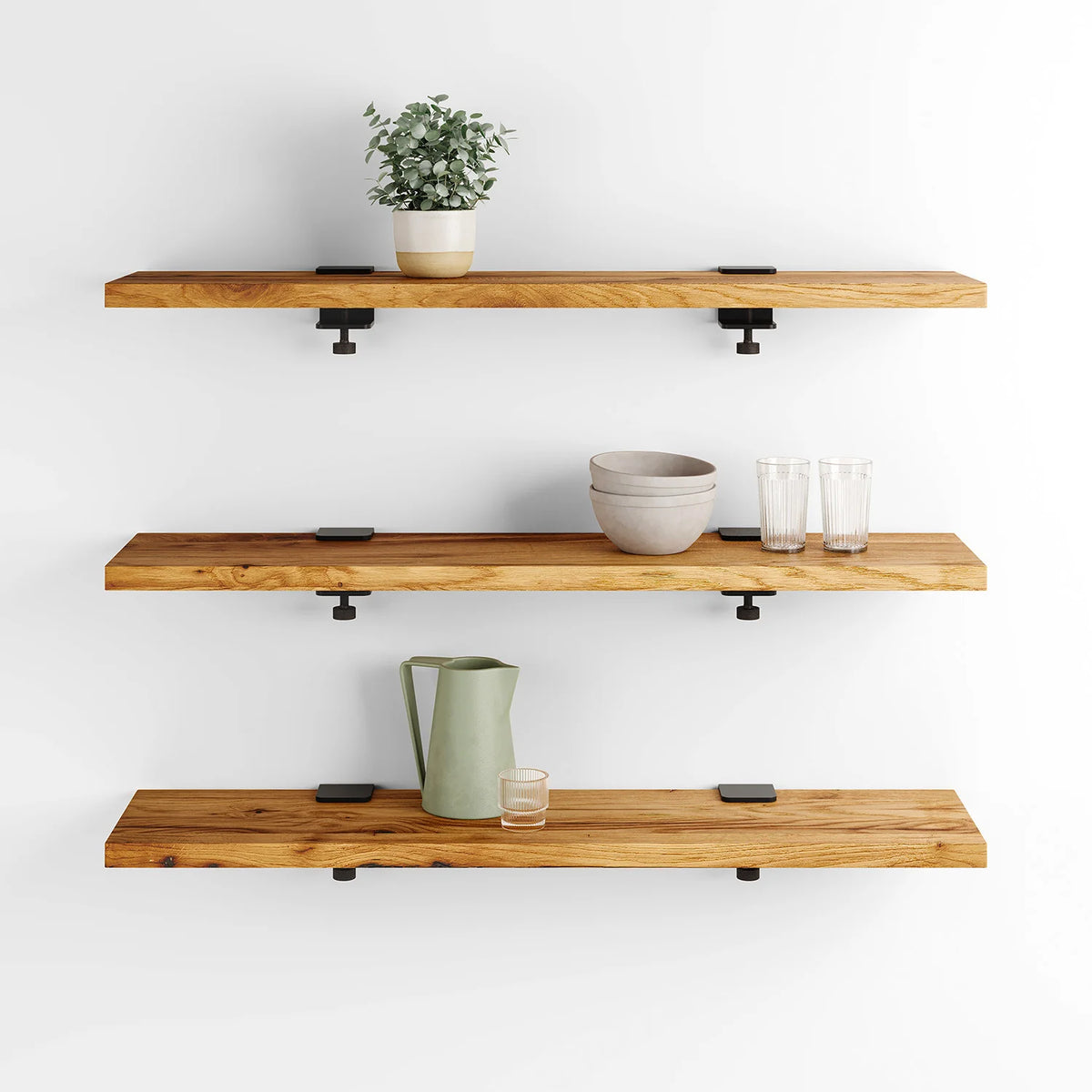 Bracket Wall Shelves Reclaimed Wood